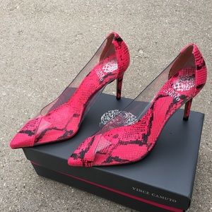 Vince camuto hot pink pumps